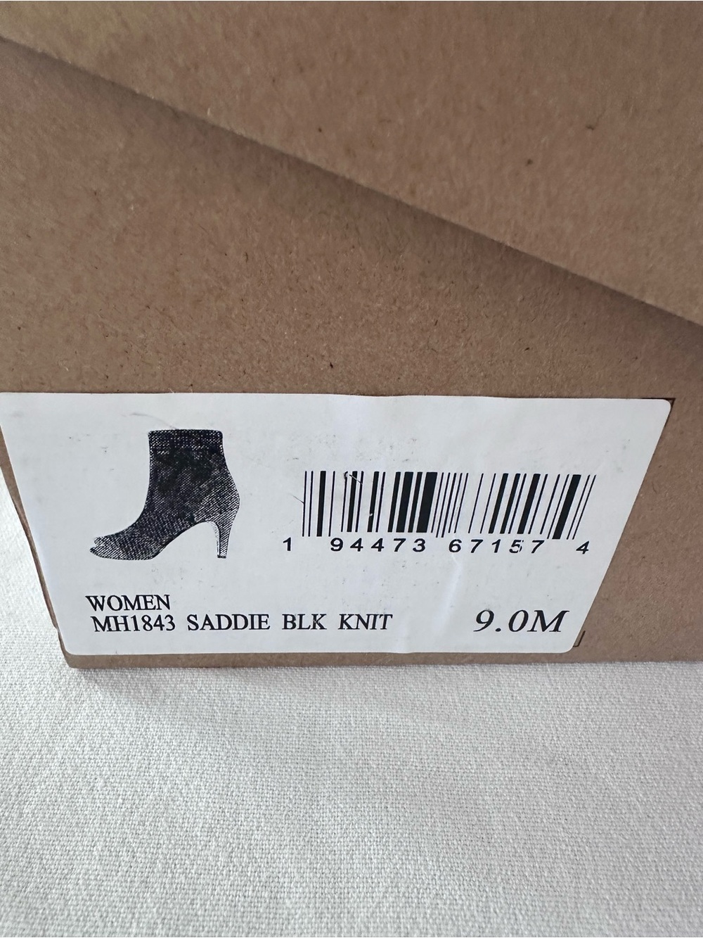 Mesh Knit Ankle Boots - Black